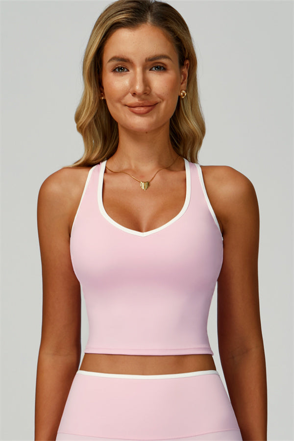 Nova | Sport tanktop met uitgesneden schterkant