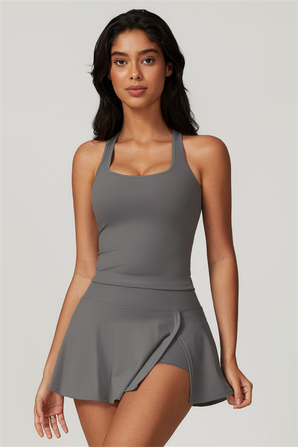 Camille | Crop Top met Tennisrok 2-Delige Set