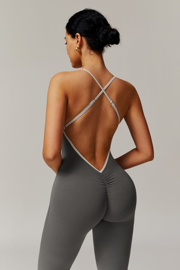 Jill | Sport jumpsuit met open rug