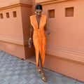 Vesper | Gala Midi Jurk met Split