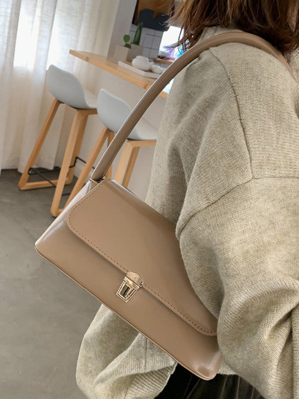 Fleur | Chique Leren Schoudertas in 4 Kleuren