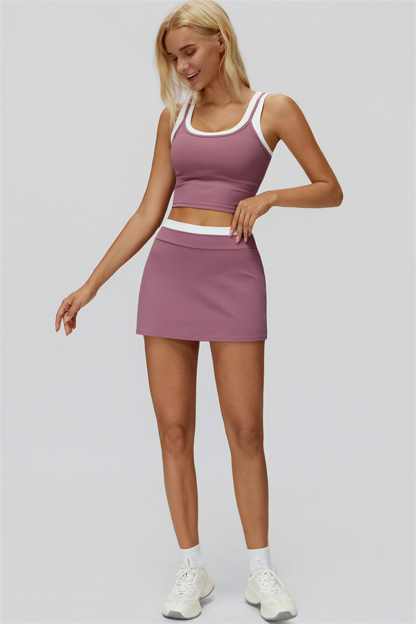 Iris | Crop Top met Rok 2-Delige Set