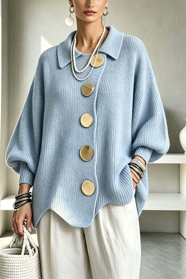 Sheila | Oversized Vest met Gespdetail