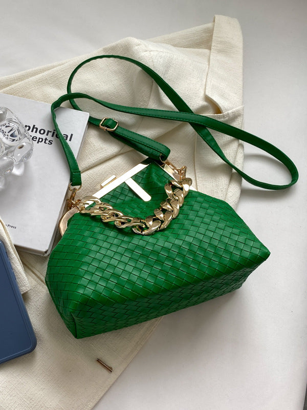 Odette | Geometrische Handtas met Ketting
