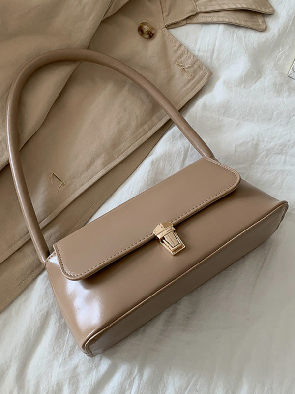 Fleur | Chique Leren Schoudertas in 4 Kleuren