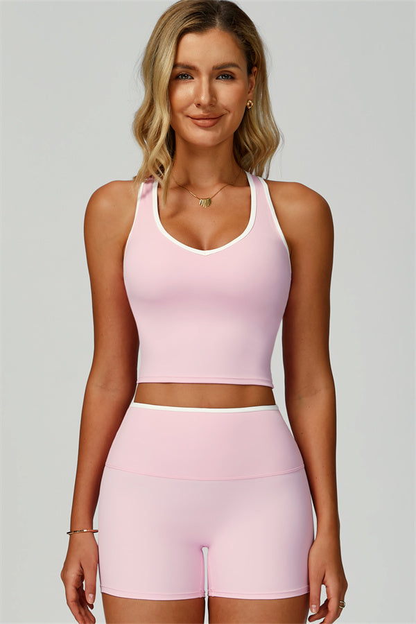 Nova | Sport tanktop met uitgesneden schterkant