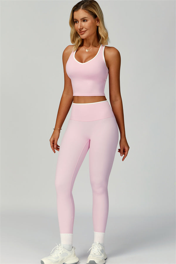 Nova | Sport tanktop met uitgesneden schterkant