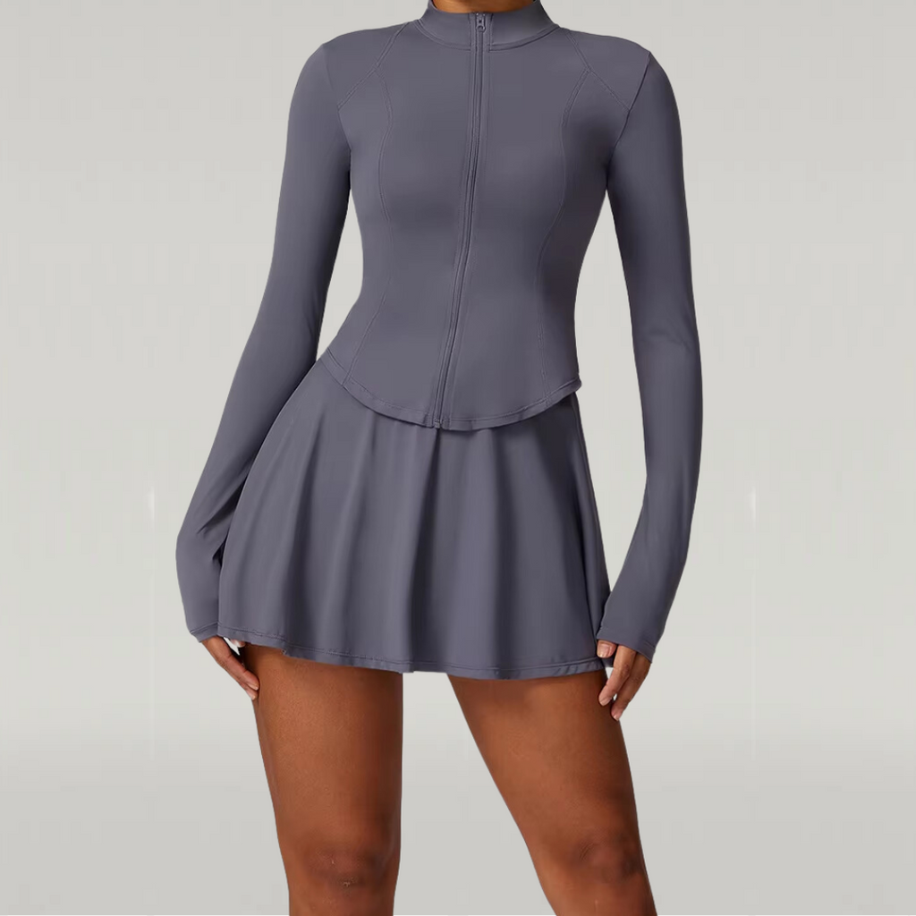 Jessie | Tweedelige sportset met sportvest en sportrokje