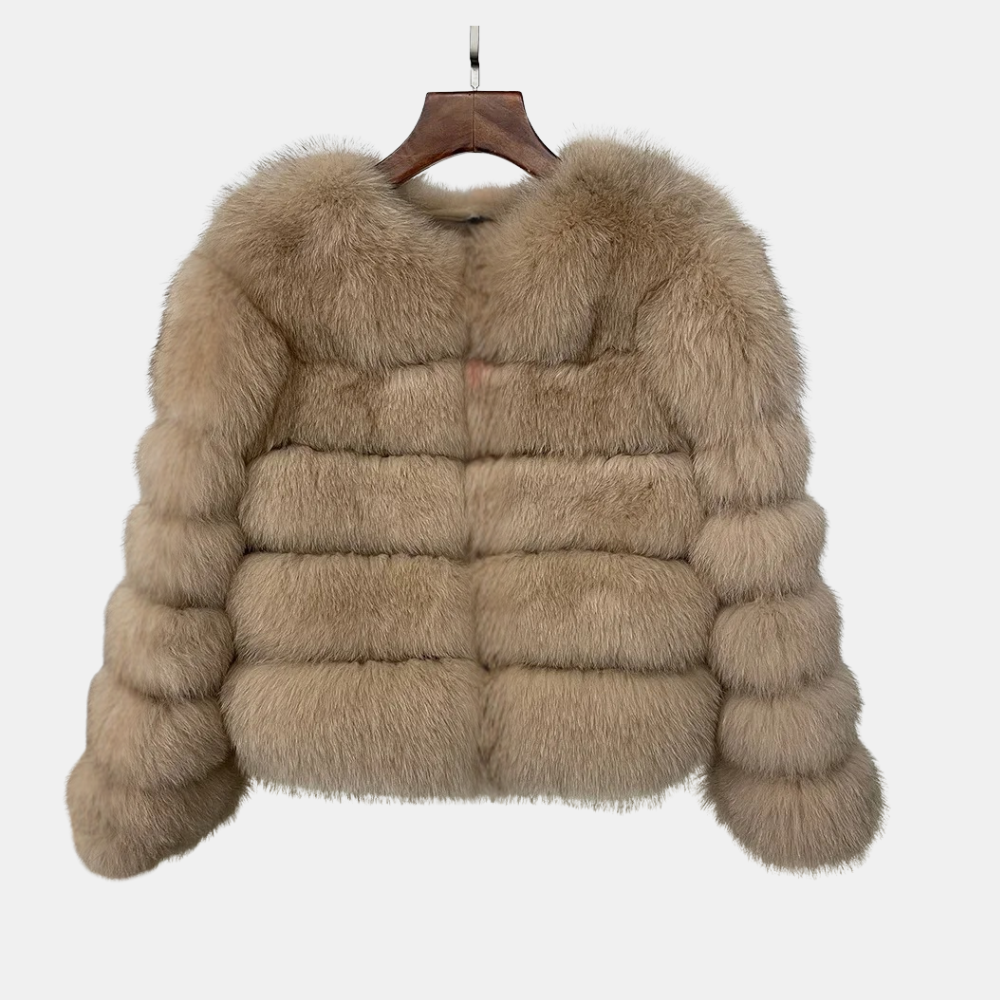 Babette | Luxe Imitatiebont Winterjas