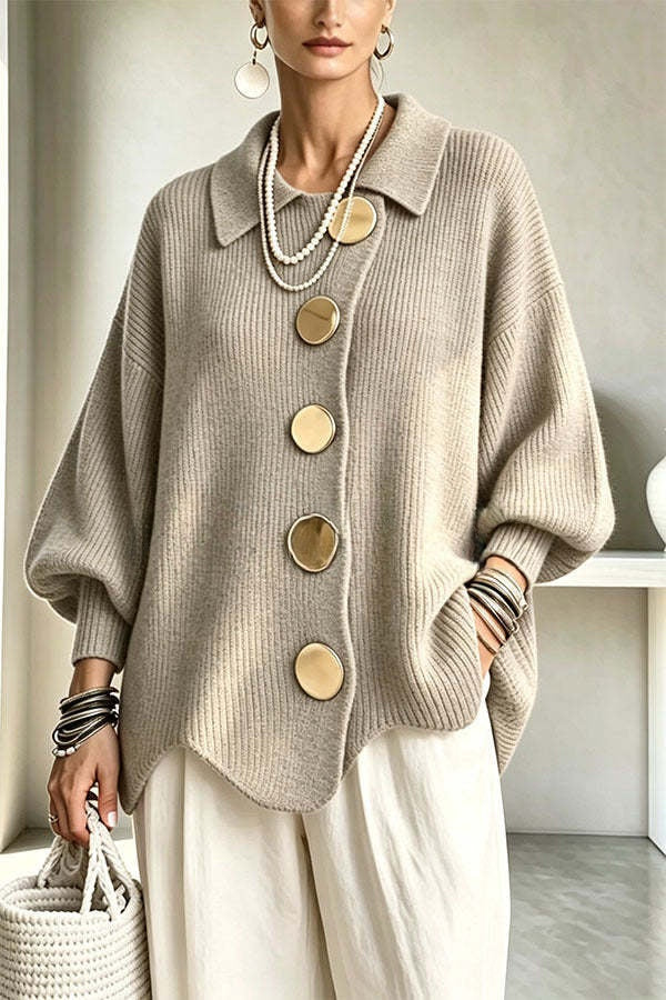 Sheila | Oversized Vest met Gespdetail