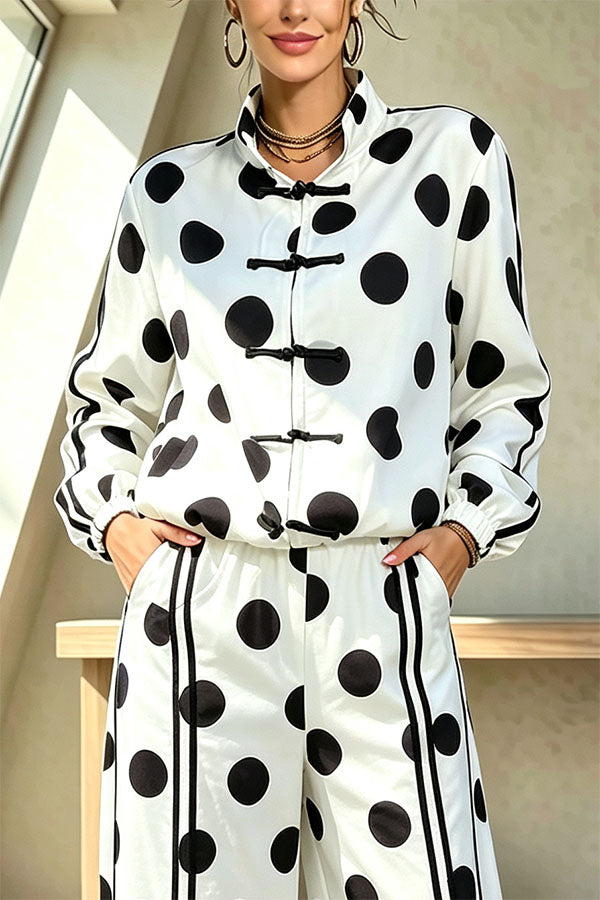 Milou | Sportief Colorblock Jack met Polkadot