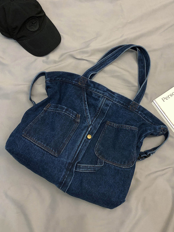 Iris | Casual Denim Tas in Effen Kleur