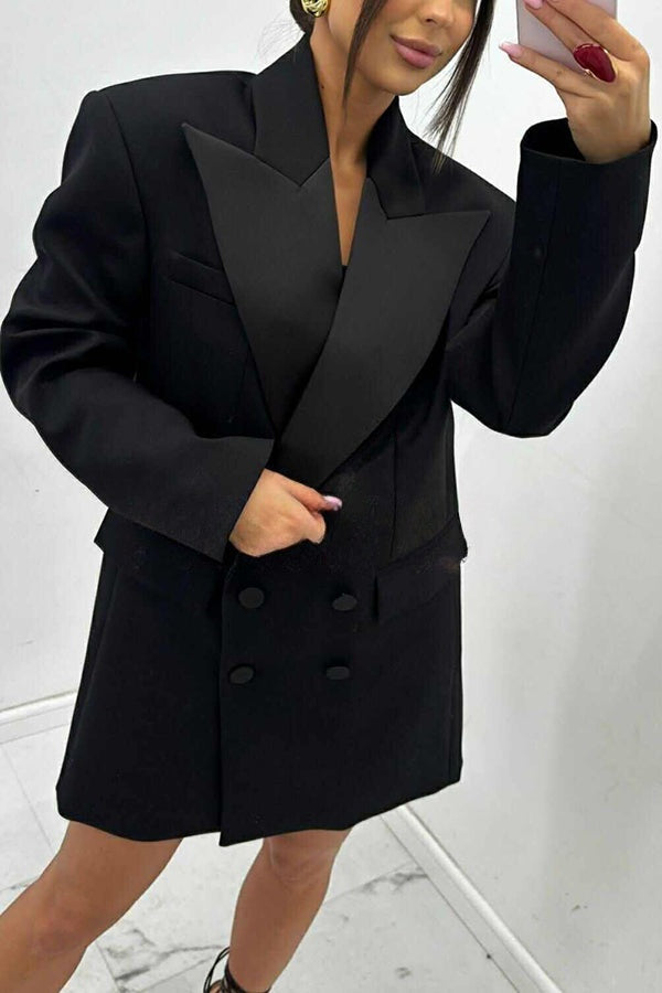 Fabienne | Satijnen Oversized Blazer