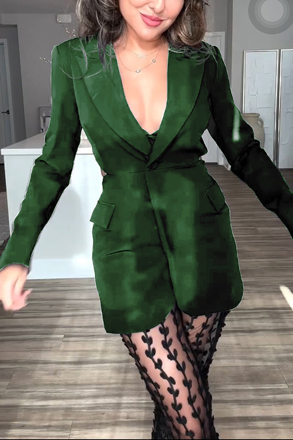 Keira | Backless Blazer met Revers