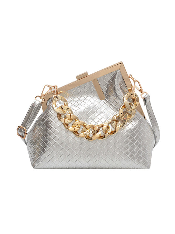 Odette | Geometrische Handtas met Ketting