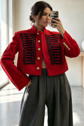 Aura | Military Crop Jacket met Koordjes