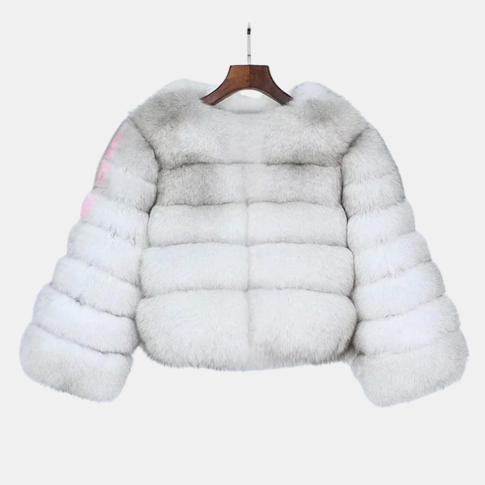 Babette | Luxe Imitatiebont Winterjas