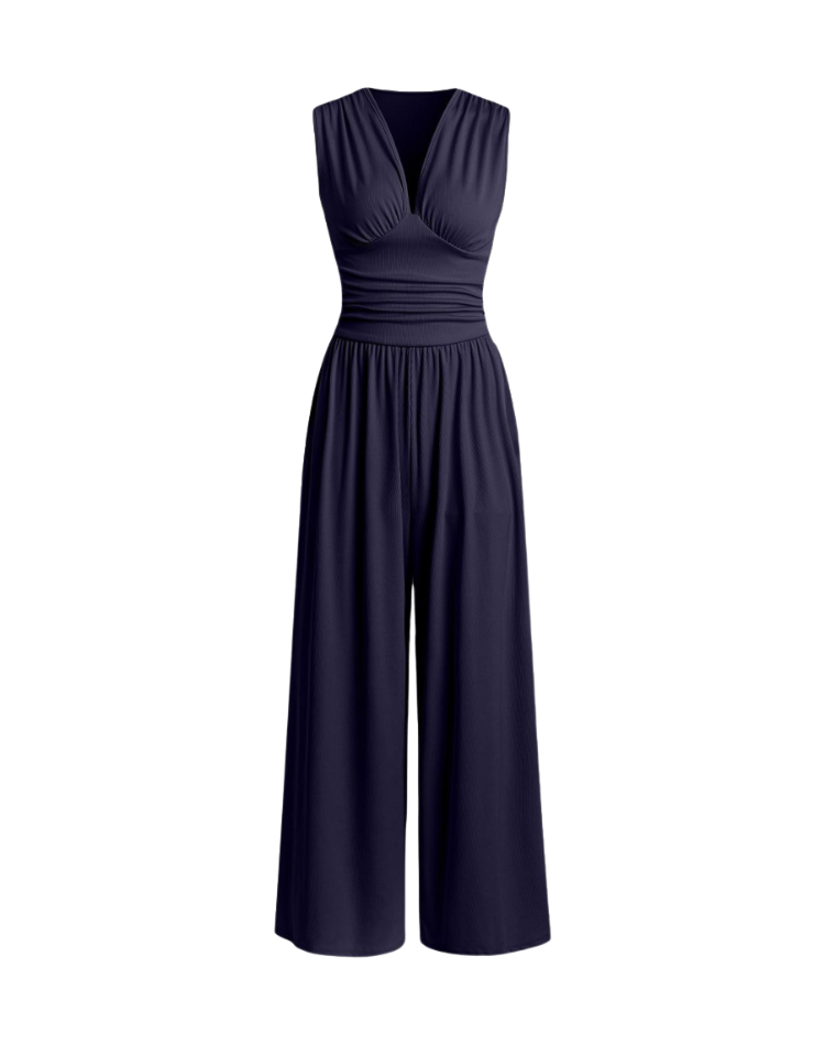 Farah | Jumpsuit met Diepe V-Hals