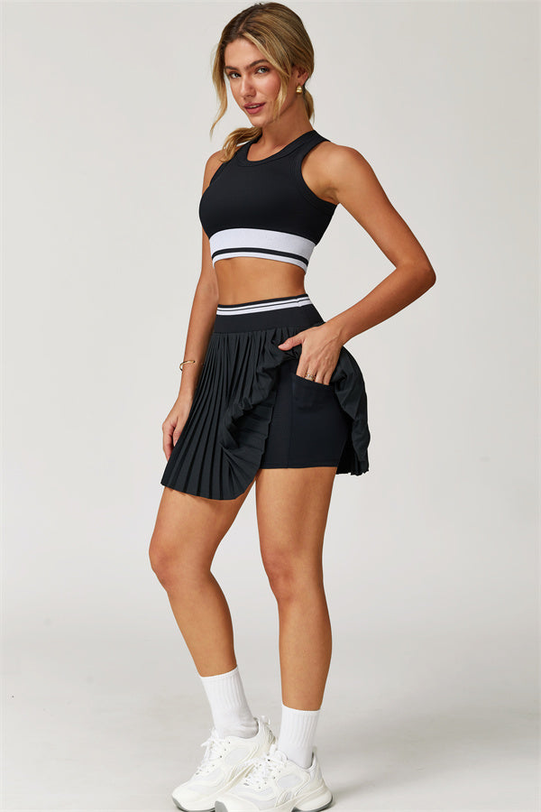 Rosalie | Sporttop met Plooirok 2-Delige Set