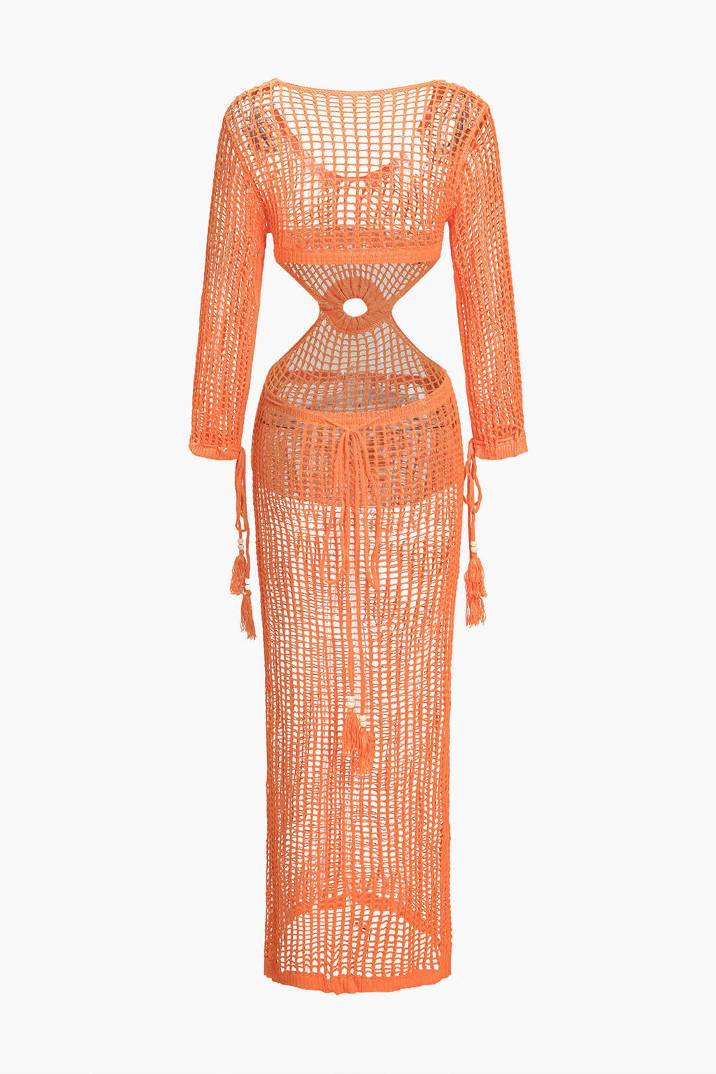 Kate | Netstof Strandjurk met Cut-Outs