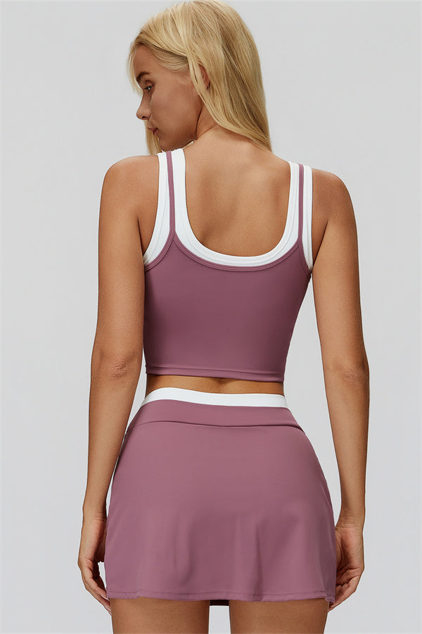 Iris | Crop Top met Rok 2-Delige Set