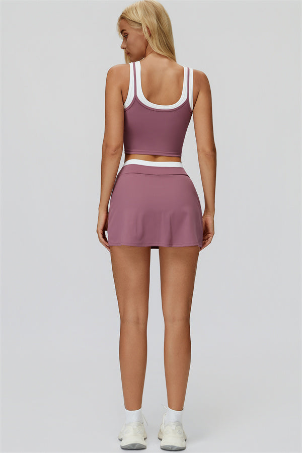 Iris | Crop Top met Rok 2-Delige Set