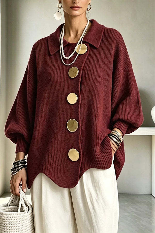 Sheila | Oversized Vest met Gespdetail