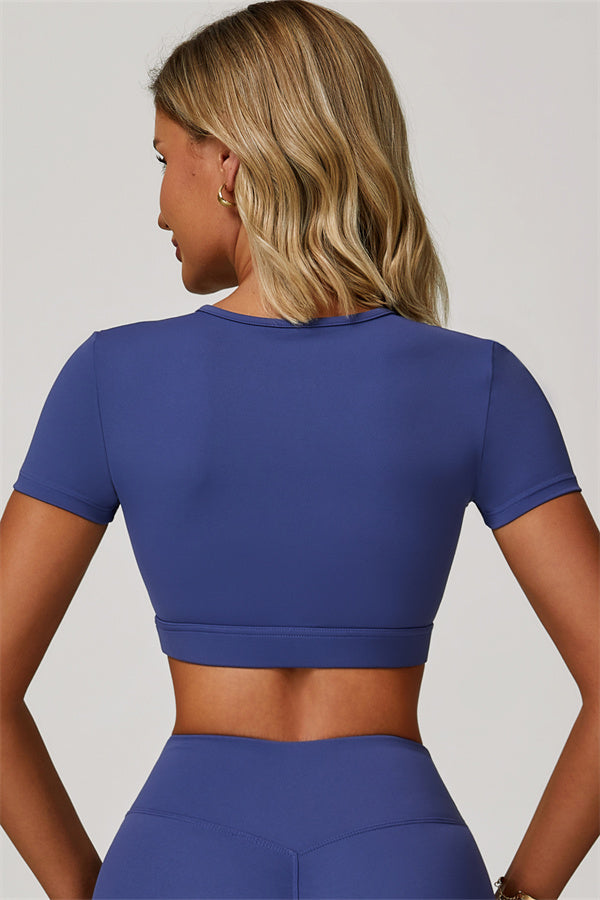 Lara | Tweedelige sportset met cut-out T-shirt