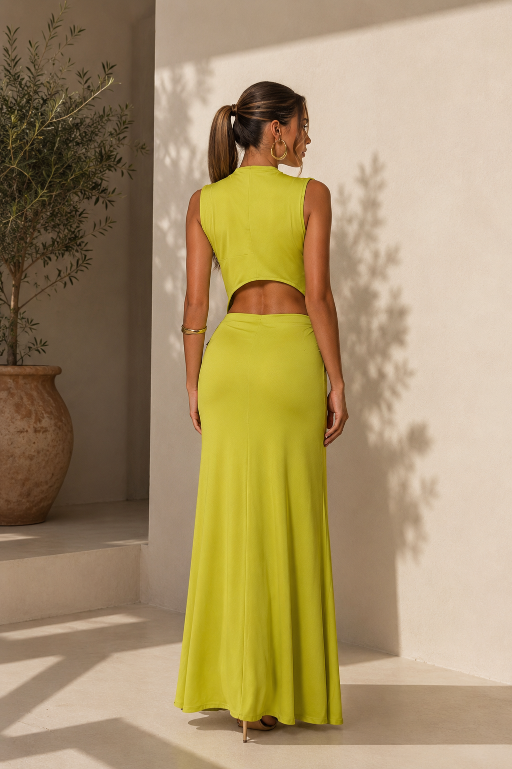 Senne | Maxi jurk met cut-out details