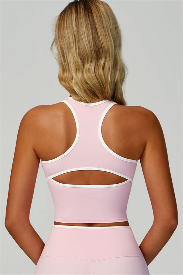 Nova | Sport tanktop met uitgesneden schterkant