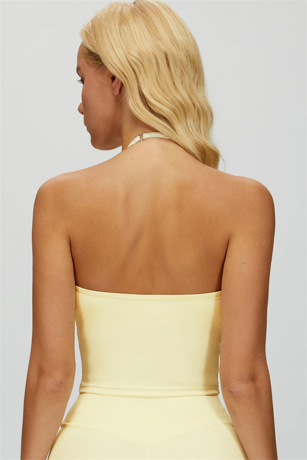 Céleste | Halter Crop Top met Rok 2-Delige Set