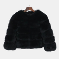 Babette | Luxe Imitatiebont Winterjas
