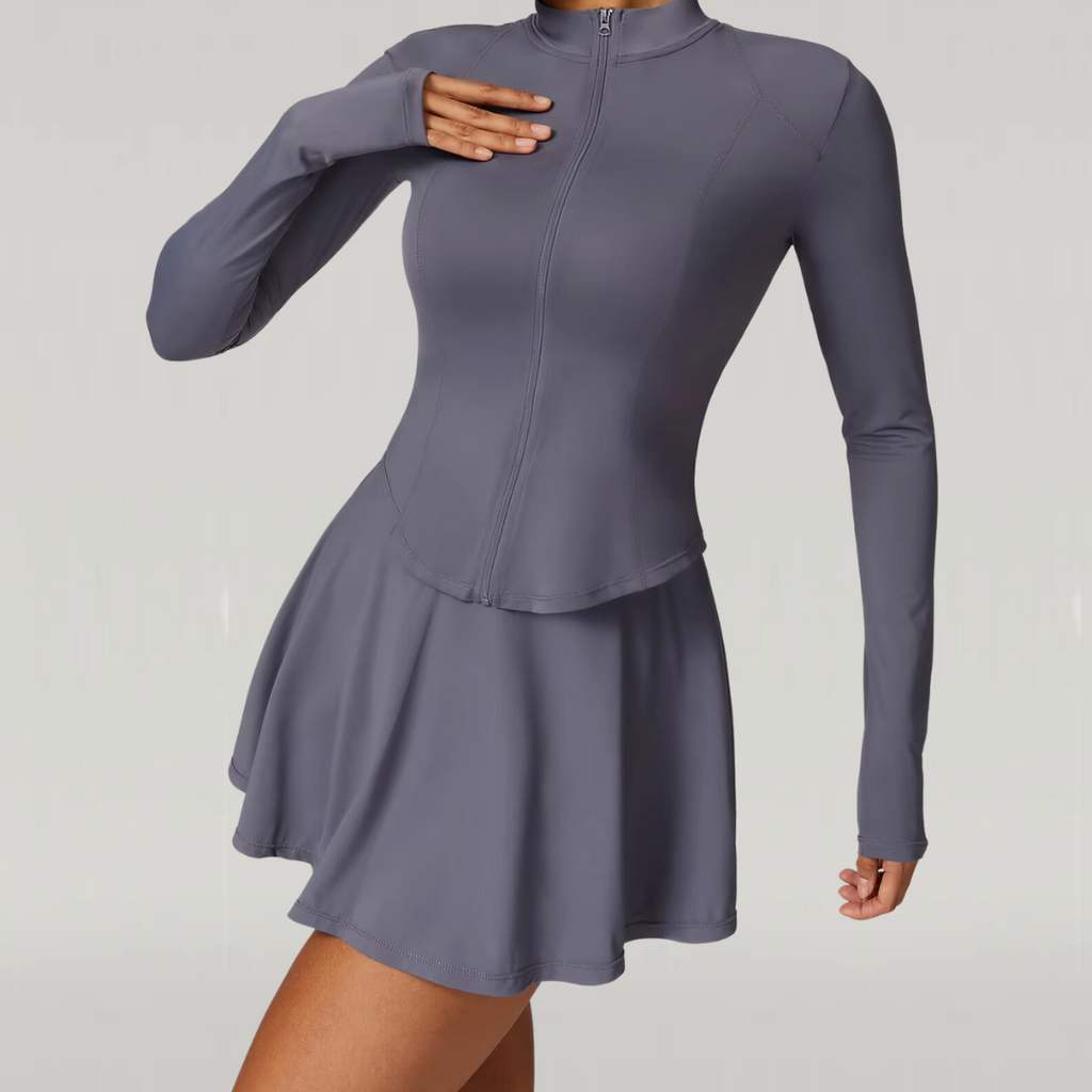 Jessie | Tweedelige sportset met sportvest en sportrokje