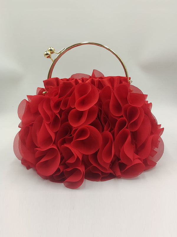 Céleste | Handtas met Driedimensionale Bloemenprint