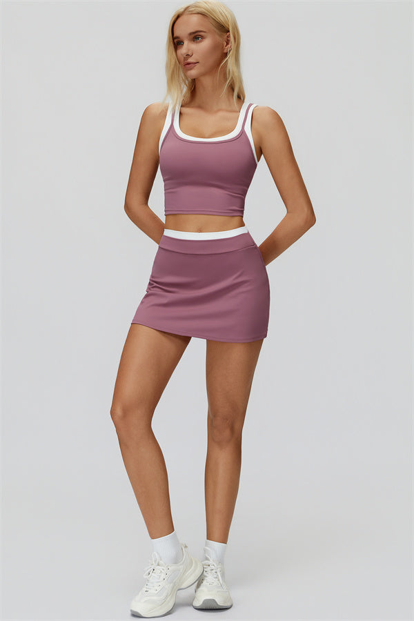 Iris | Crop Top met Rok 2-Delige Set