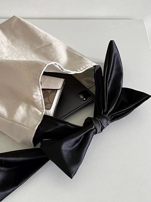 Simone | Schoudertas met Strik en Split-Joint Detail