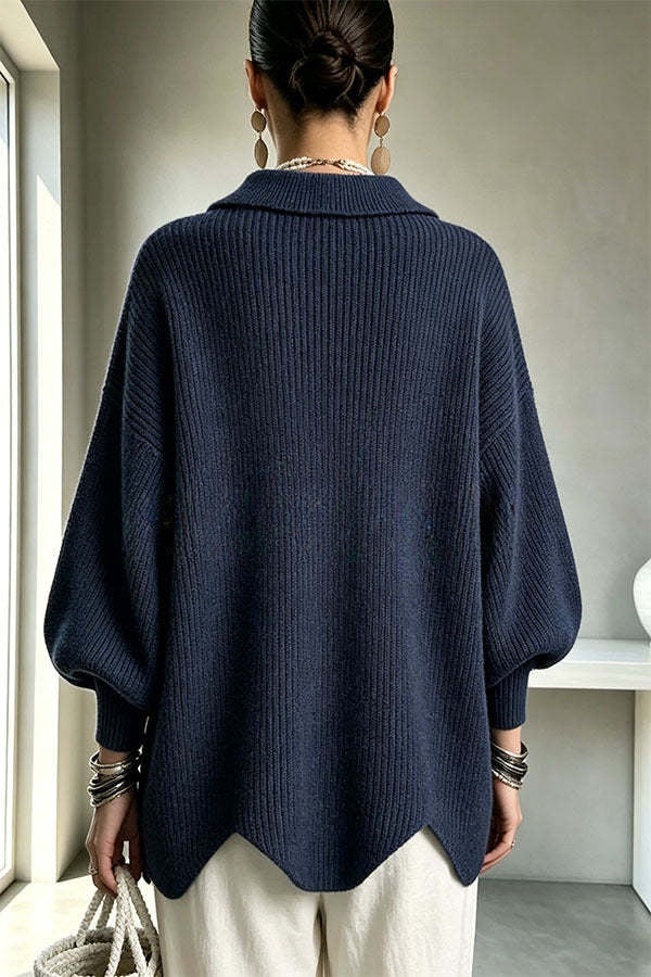Sheila | Oversized Vest met Gespdetail