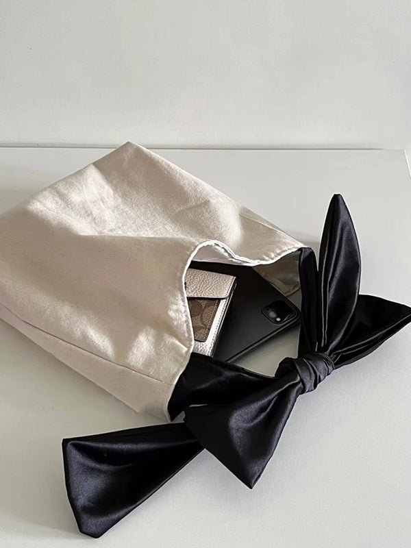 Simone | Schoudertas met Strik en Split-Joint Detail