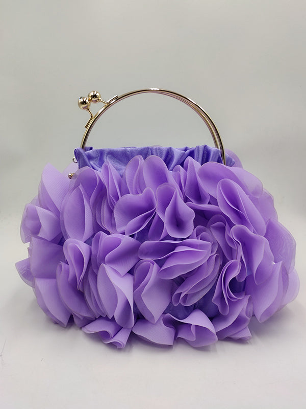 Céleste | Handtas met Driedimensionale Bloemenprint