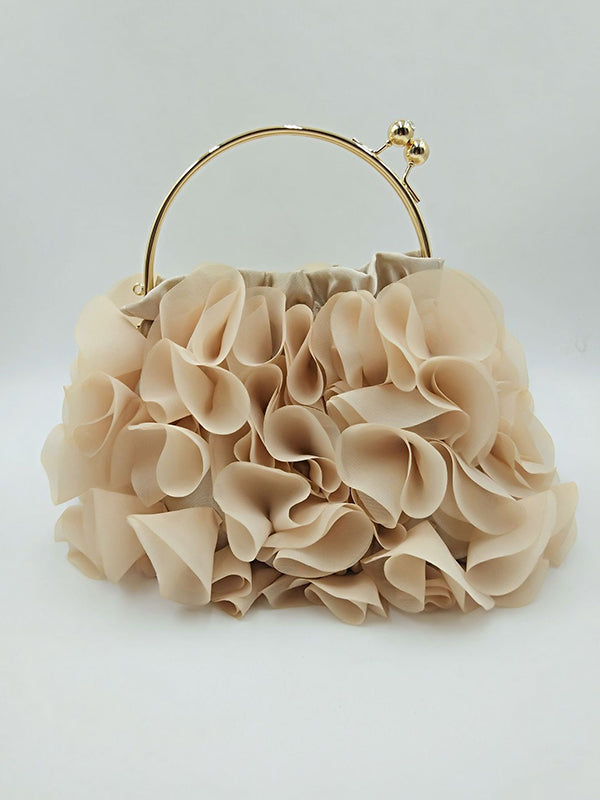 Céleste | Handtas met Driedimensionale Bloemenprint