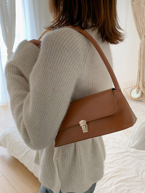Fleur | Chique Leren Schoudertas in 4 Kleuren