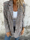 Flaire | Geruite winterblazer voor dames