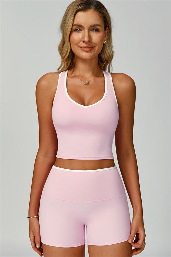 Nova | Sport tanktop met uitgesneden schterkant