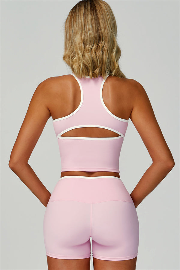 Nova | Sport tanktop met uitgesneden schterkant