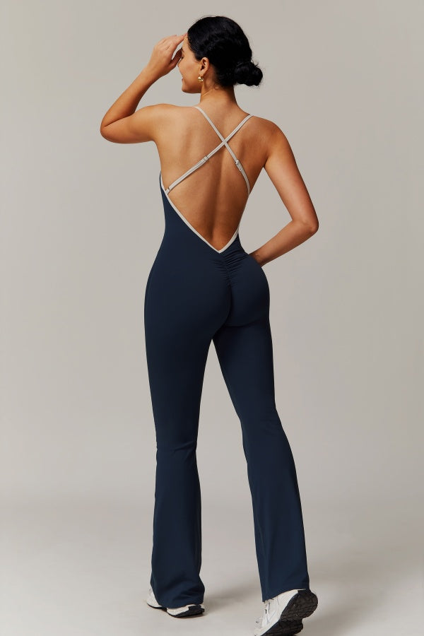 Jill | Sport jumpsuit met open rug