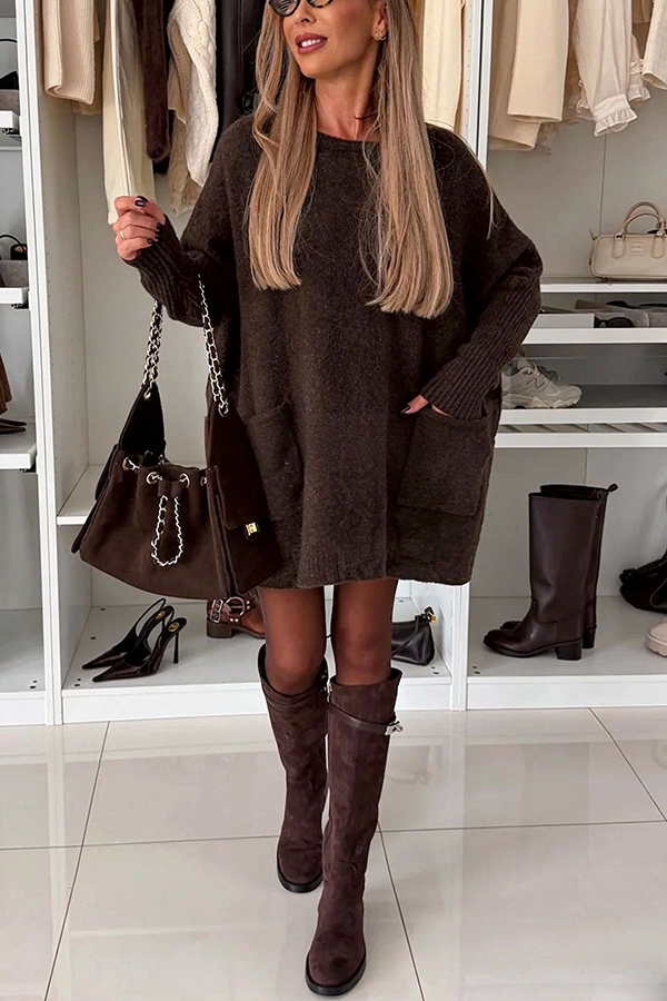 Saskia | Oversized Trui-Jurk