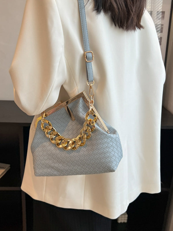 Odette | Geometrische Handtas met Ketting