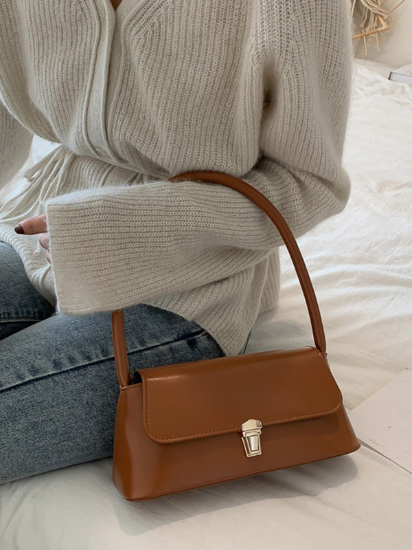 Fleur | Chique Leren Schoudertas in 4 Kleuren