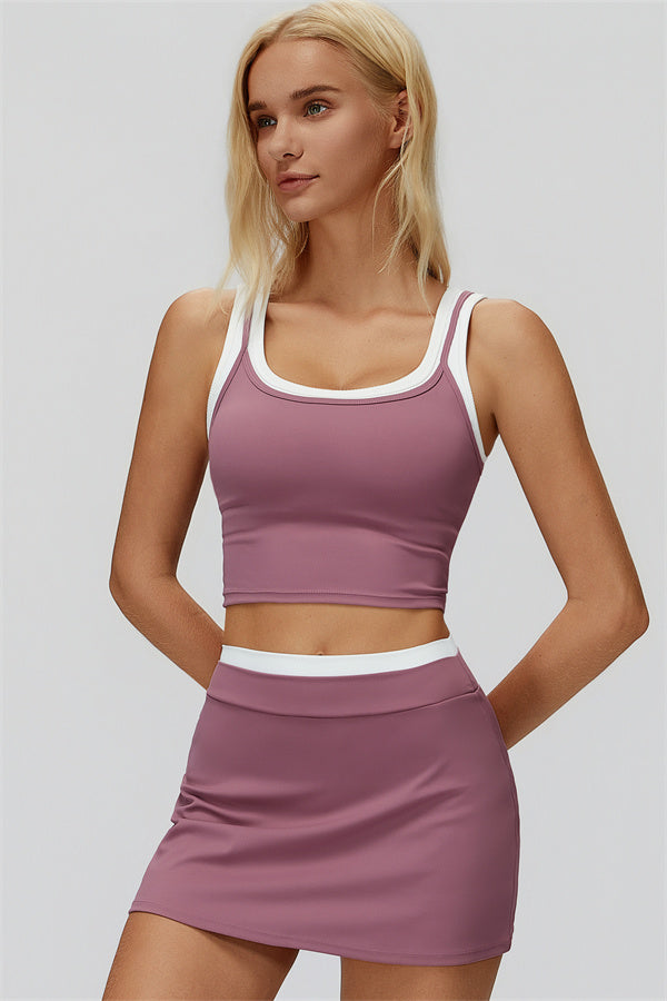 Iris | Crop Top met Rok 2-Delige Set