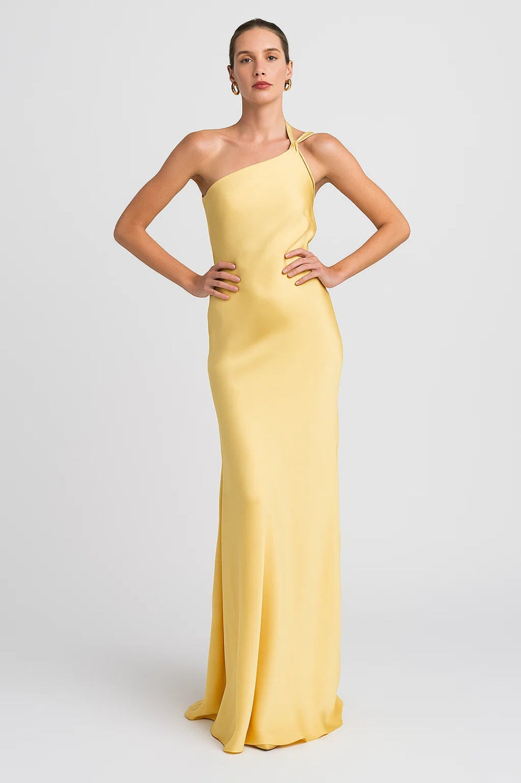 Seraphine | One-Shoulder Maxi-Jurk met Split